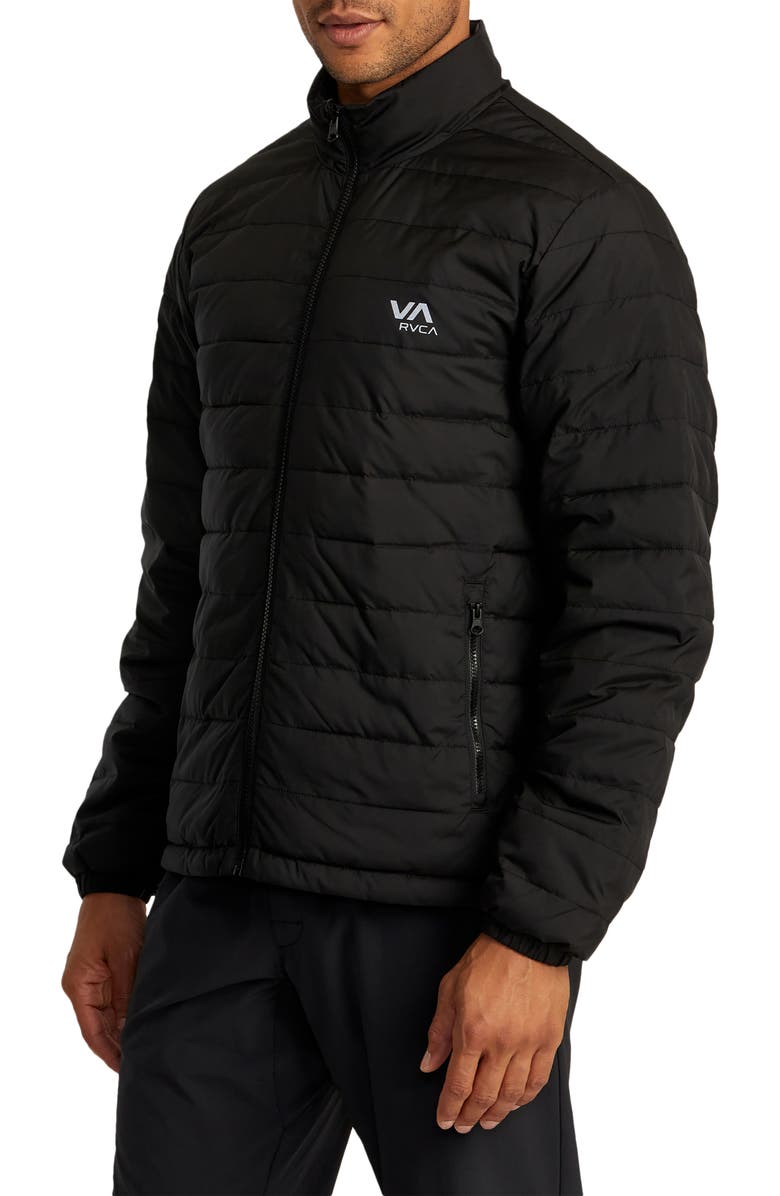 RVCA Reversible Quilted Puffer Jacket, Alternate, color, Black 2