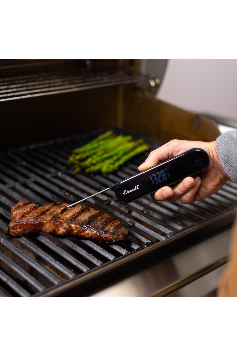 Stelo Waterproof Folding Thermometer, Alternate, color, Black
