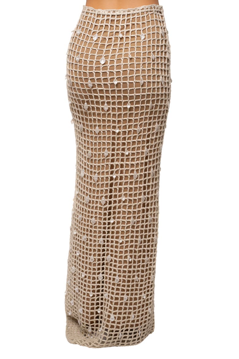 Pearl Shore Crochet Skirt, Alternate, color, Ecru