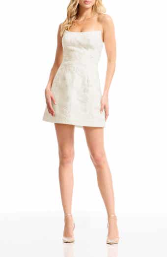Amity Sequin Beaded Strapless Cocktail Minidress