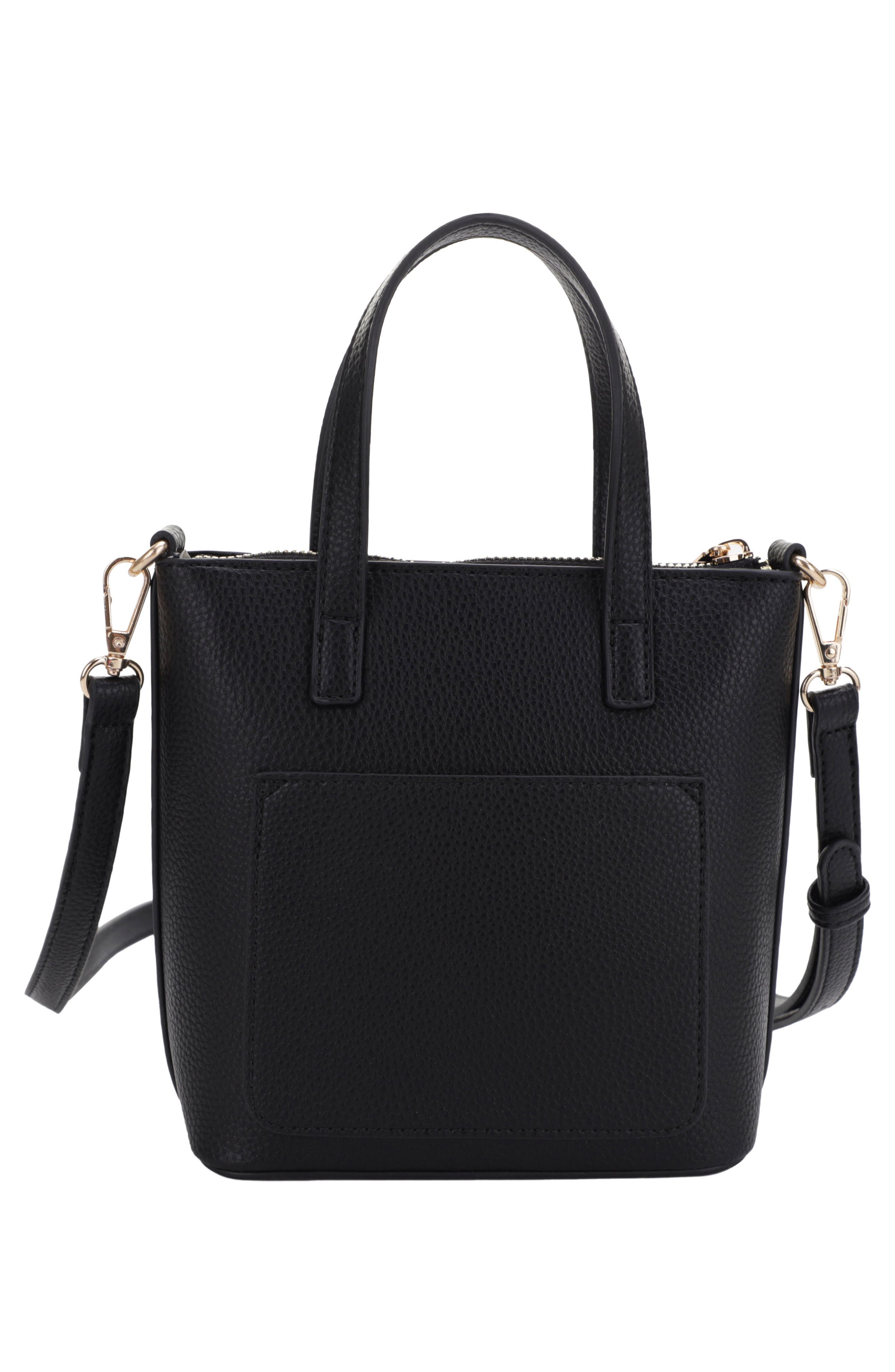 Mali + Lili Mia Mini Recycled Vegan Leather Crossbody Tote, Alternate, color, 