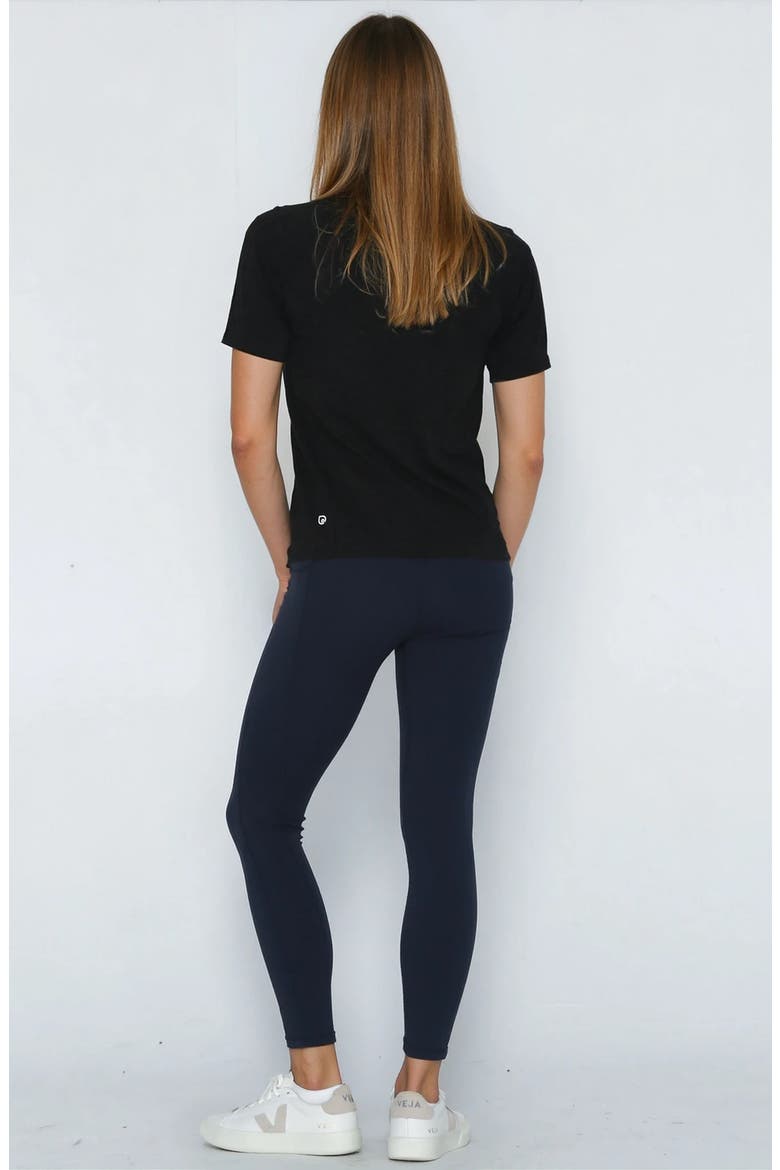 Aria Running Seamless Nursing Tee Short Sleeve, Alternate, color, Noir