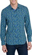 CONSTRUCT Fancy Floral Stretch Button-Up Shirt