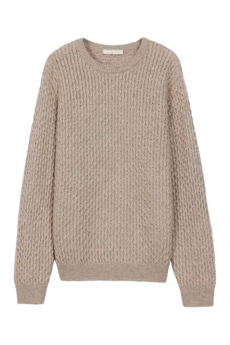Cable Knit Cashmere Sweater, Alternate, color, warm grey