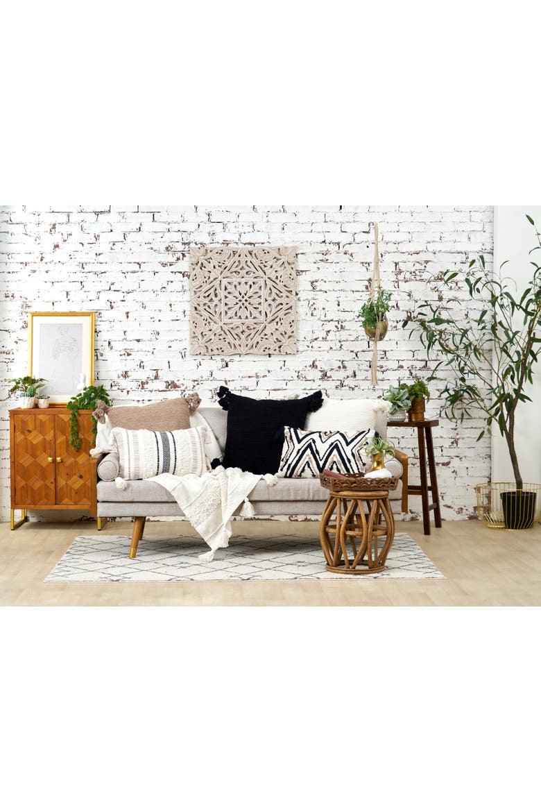 Newport Decorative Throw Pillow, Alternate, color, White