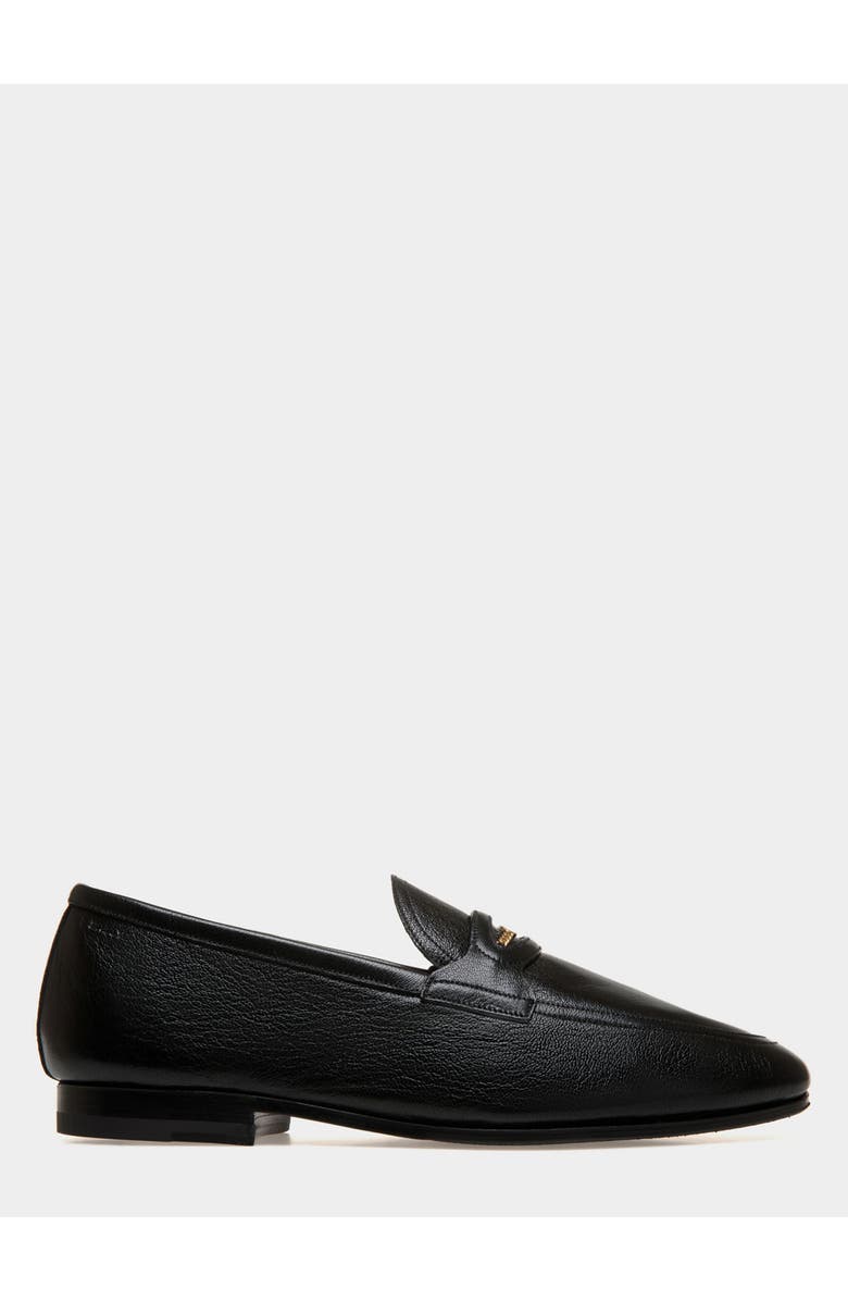 Bally Plume Loafer in Grained Leather, Main, color, Black