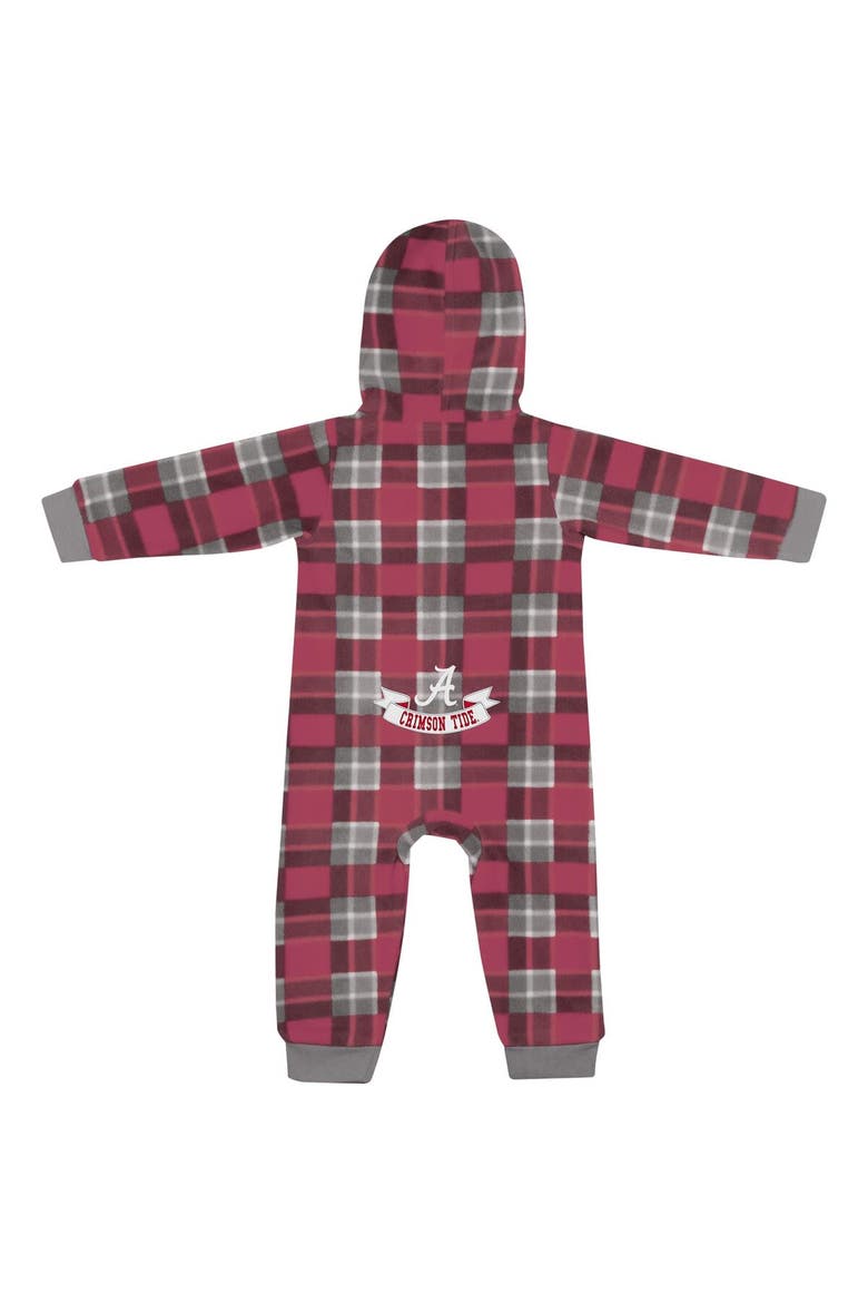 Infant Colosseum  Crimson Alabama Crimson Tide Full-Zip Plaid Hoodie Long Sleeve Jumper, Alternate, color, Crimson