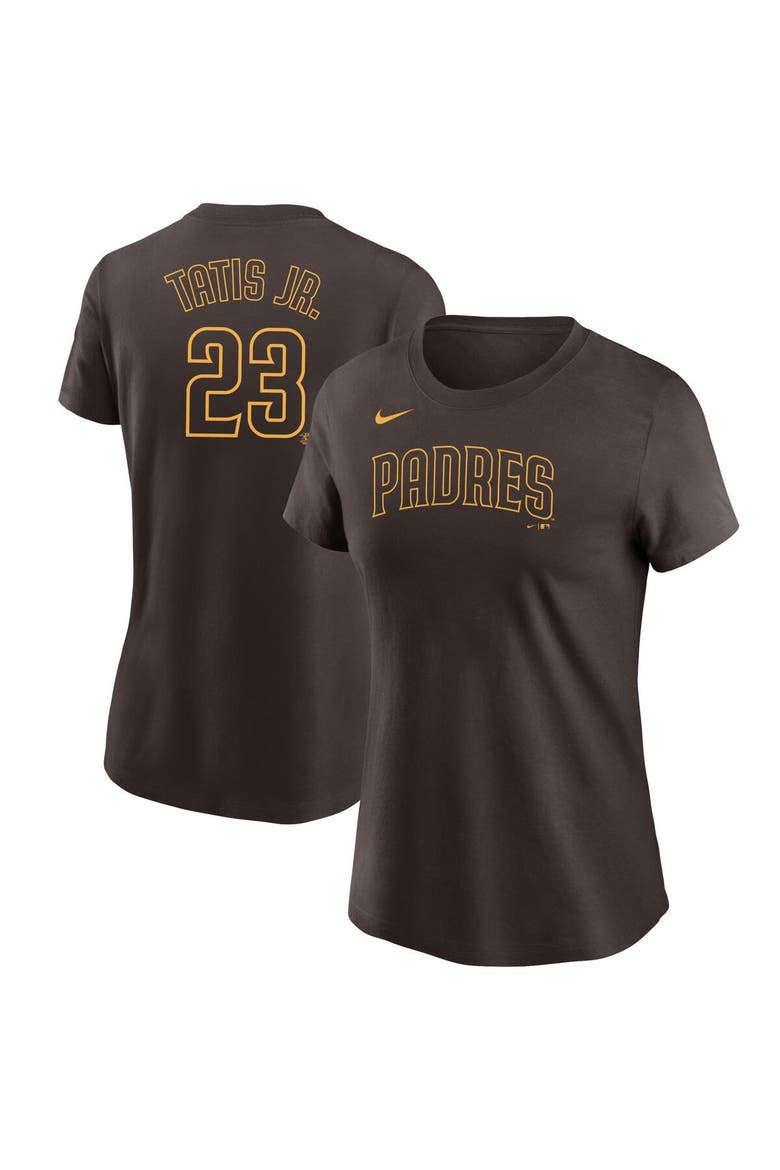 Women's Nike Fernando Tatis Jr. Brown San Diego Padres Name & Number T-Shirt, Main, color, Brown