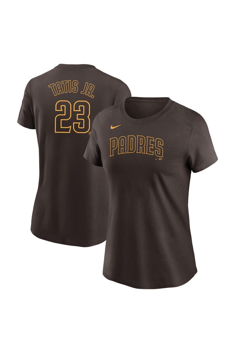 Nike Women's Nike Fernando Tatis Jr. Brown San Diego Padres Name & Number T-Shirt, Main, color, Brown