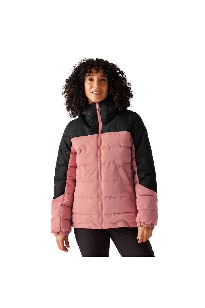 Aldthorn Quilted Jacket, Alternate, color, Dusty Rose and Black