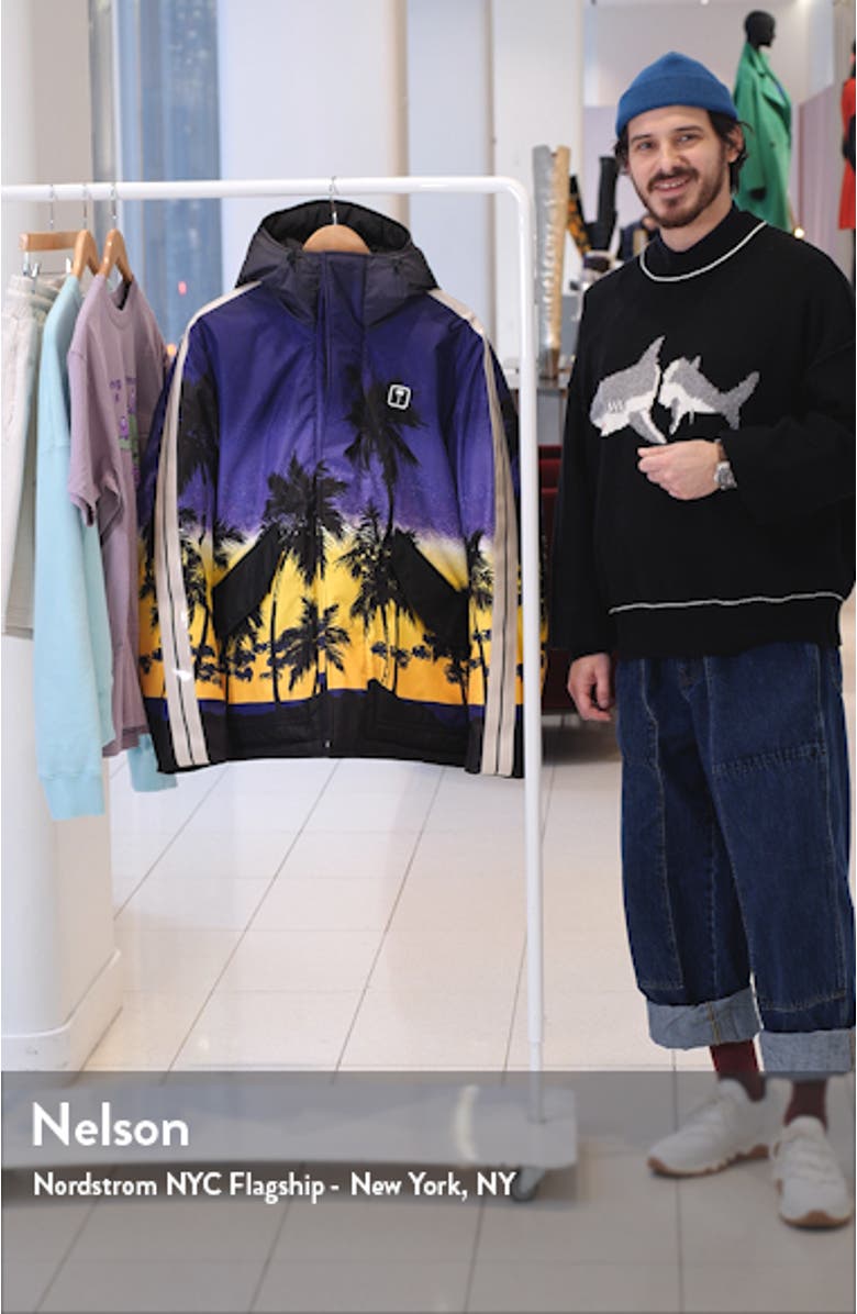 Palm Sunset Track Hooded Ski Jacket, sales video thumbnail
