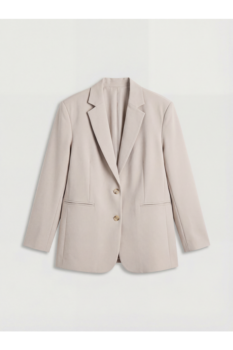 Oversized Single Breasted Blazer, Alternate, color, Stone