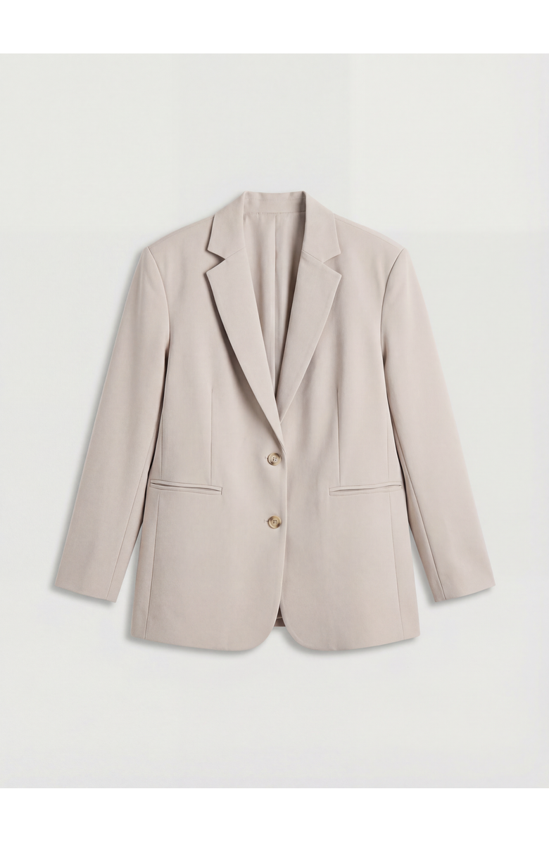 Warehouse Oversized Single Breasted Blazer, Alternate, color, Stone