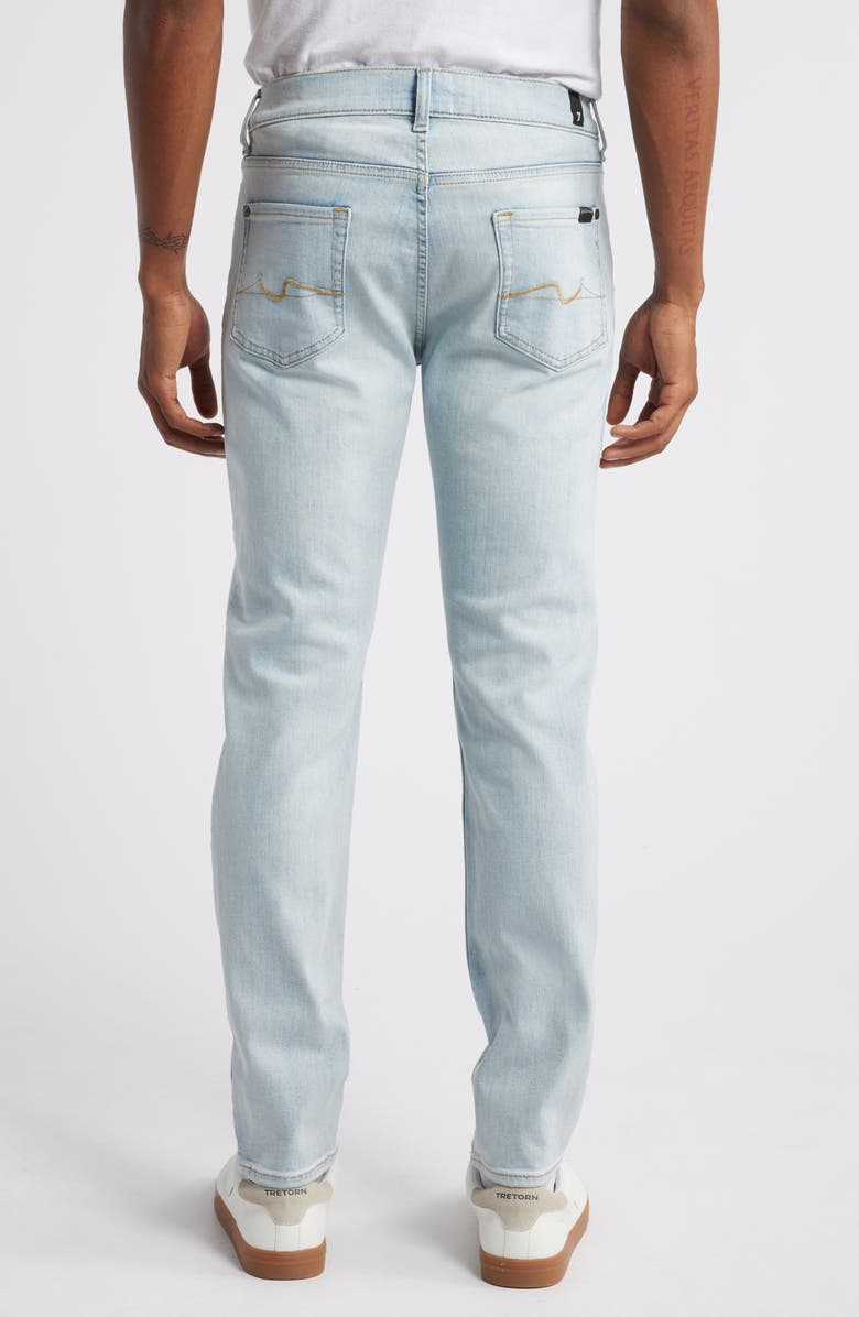 7 For All Mankind Slimmy Tapered Stretch Cotton Jeans, Alternate, color, Move Up