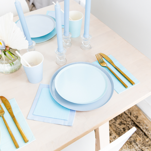 Jollity & Co Shade Collection Large Napkins In Wedgewood