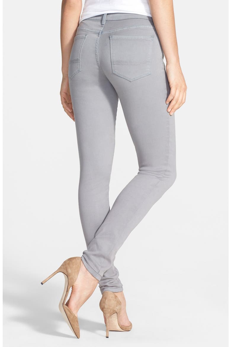 'Alina' Colored Stretch Skinny Jeans, Alternate, color, SILVERADO
