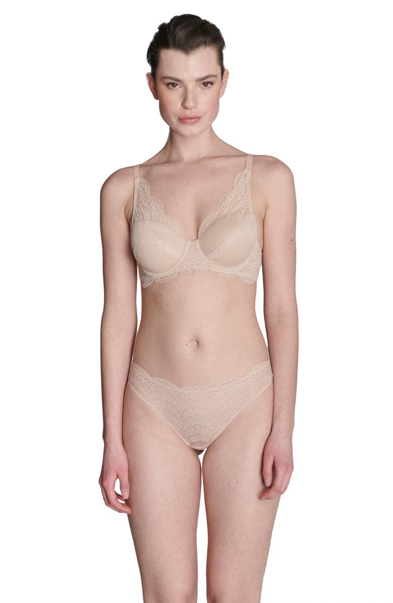 Simone Perele Karma Bikini Briefs, Alternate, color, Peau Rose