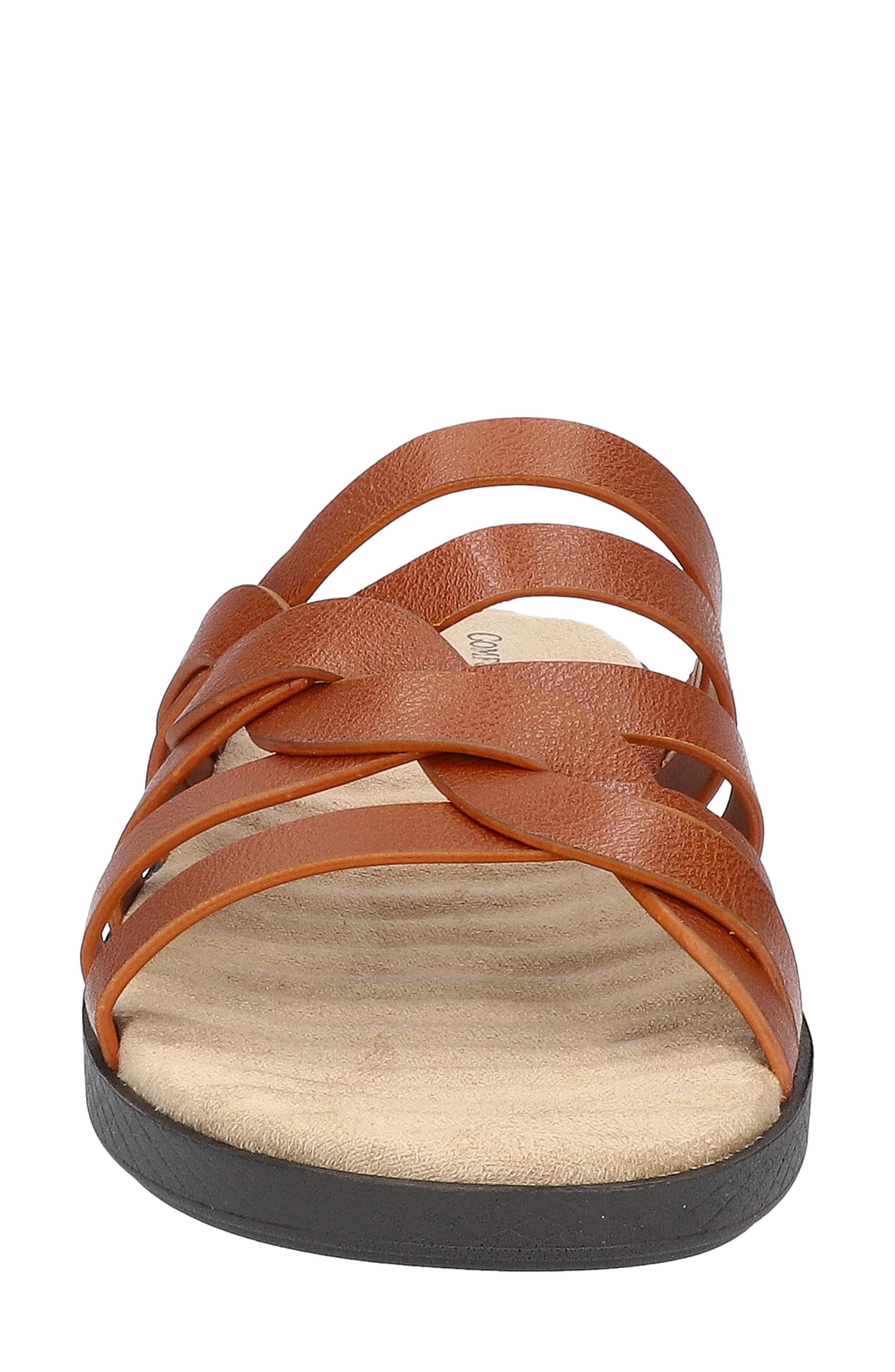 Sheri Open Toe Sandal, Alternate, color, COGNAC