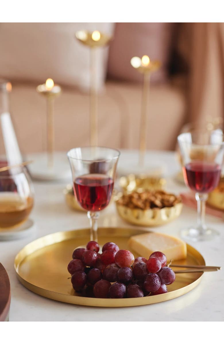 Fleck Heirloom Brass Serving Plate, Alternate, color, Brass