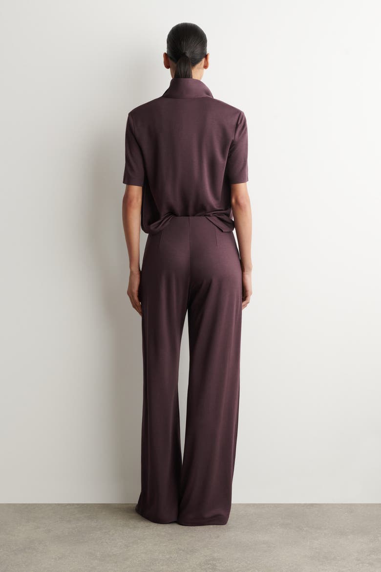 Modal-jersey Pants, Alternate, color, BURGUNDY