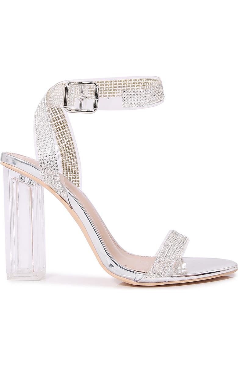 BERNESS Ember Rhinestone Clear Sandal, Alternate, color,