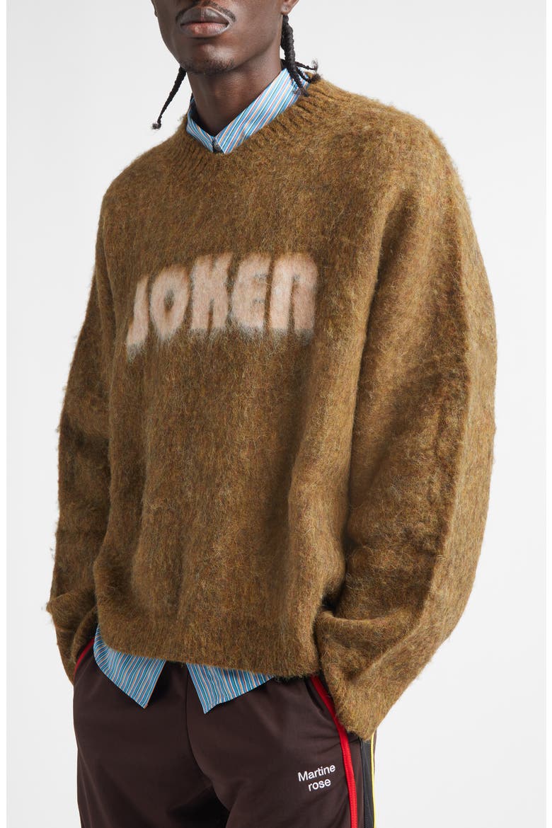 Joker Alpaca & Merino Wool Blend V-Neck Sweater, Alternate, color, BROWN