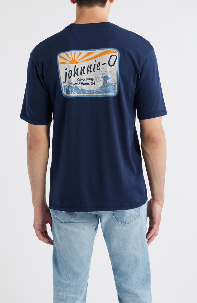 johnnie-O Kahuna Crewneck T-Shirt, Alternate, color, Navy