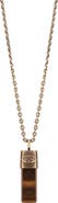 Karma and Luck Men's Tiger’s Eye Evil Eye Pendant Necklace Outstanding Strength