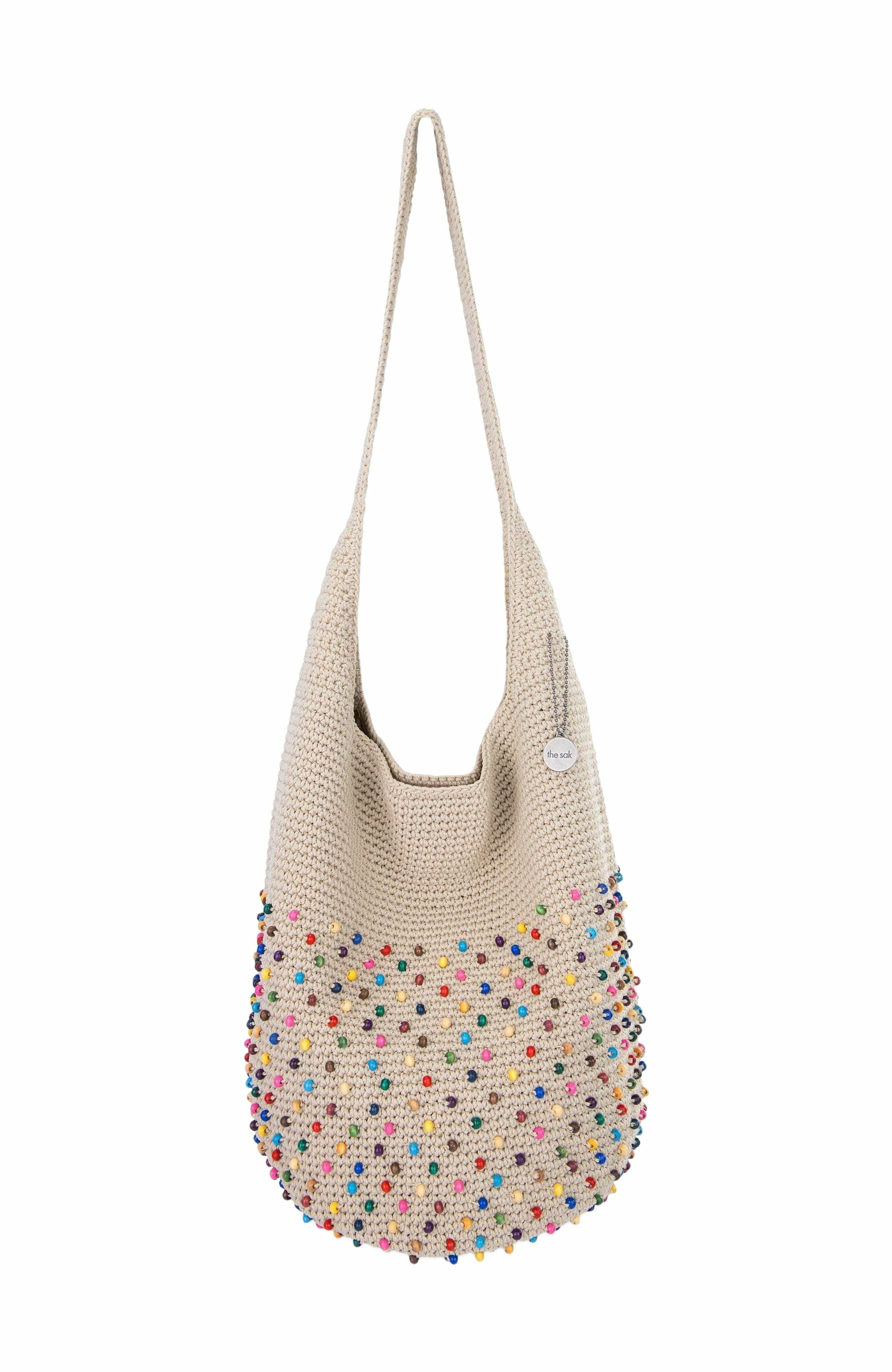 The Sak 120 Hobo Bag in Ecru Multi Beads 