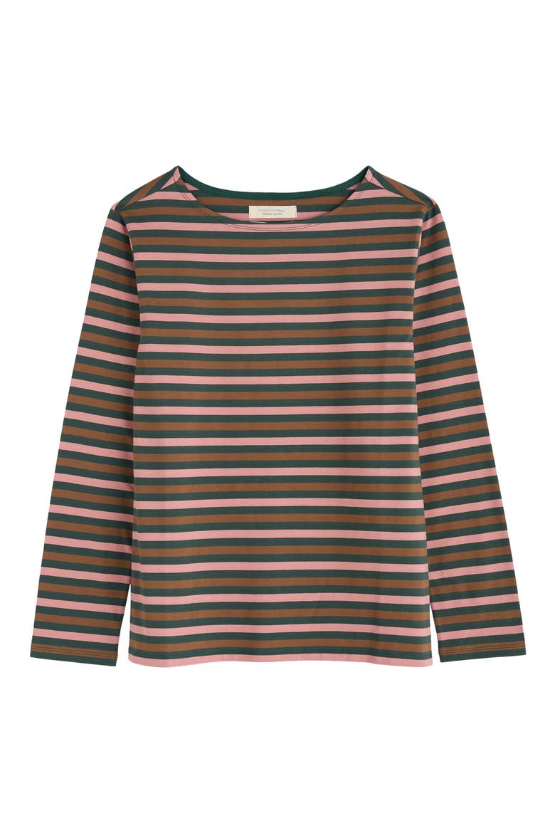 Sailor Stripe Organic Cotton Top, Alternate, color, DUET MINI CORNISH COPPICE