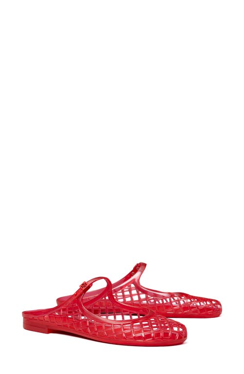 Shop Tory Burch Mellow Mary Jane Jelly Mule In Red Volcano/red Volcano