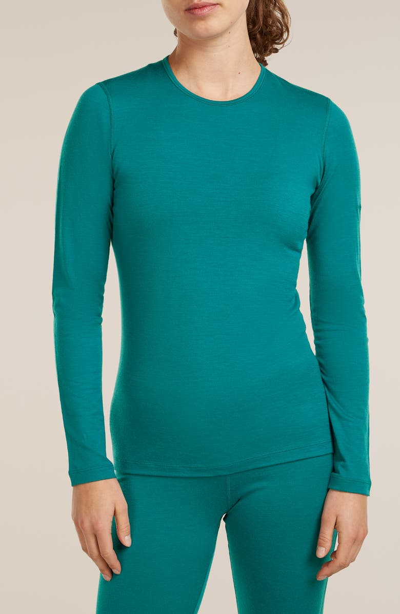 Icebreaker Oasis Merino Wool Top, Main, color, Tidal Teal