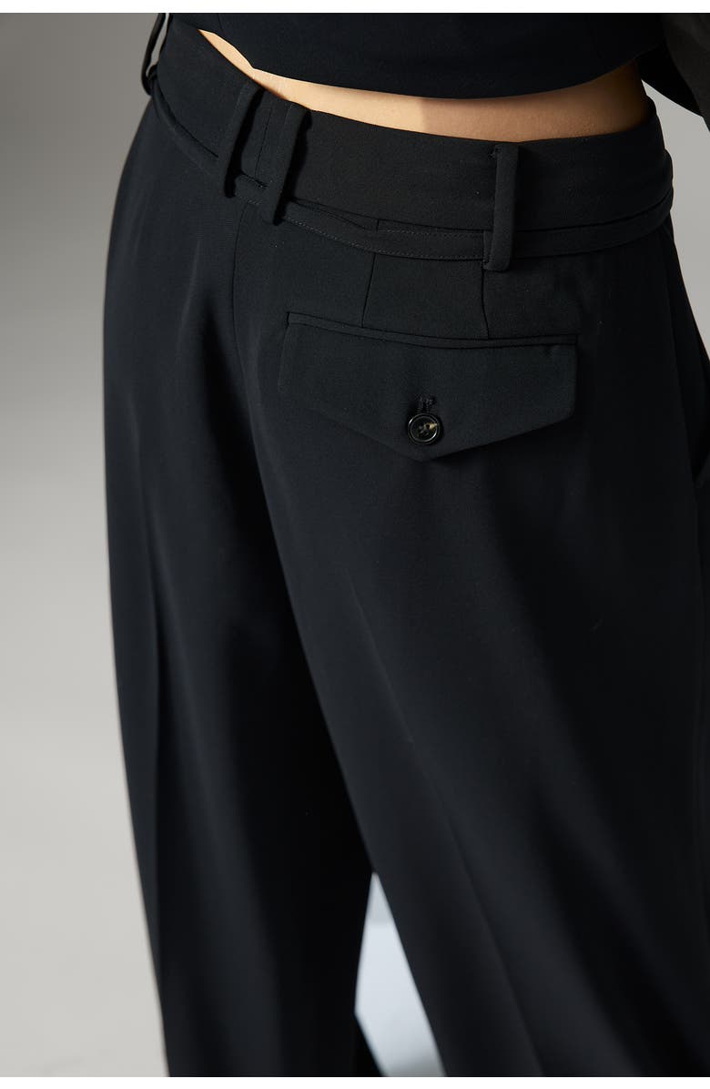 Day Elina Gabardine Wide Leg Pants, Alternate, color, Black