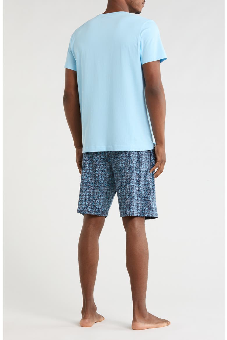 Jam Short Cotton Blend Pajamas, Alternate, color, BLUE PRINT