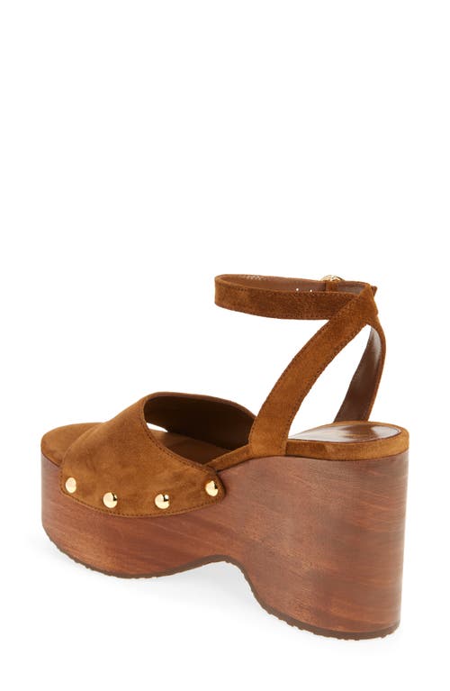 Gianvito Rossi 110 Suede Platform Wedge Sandals In Gold