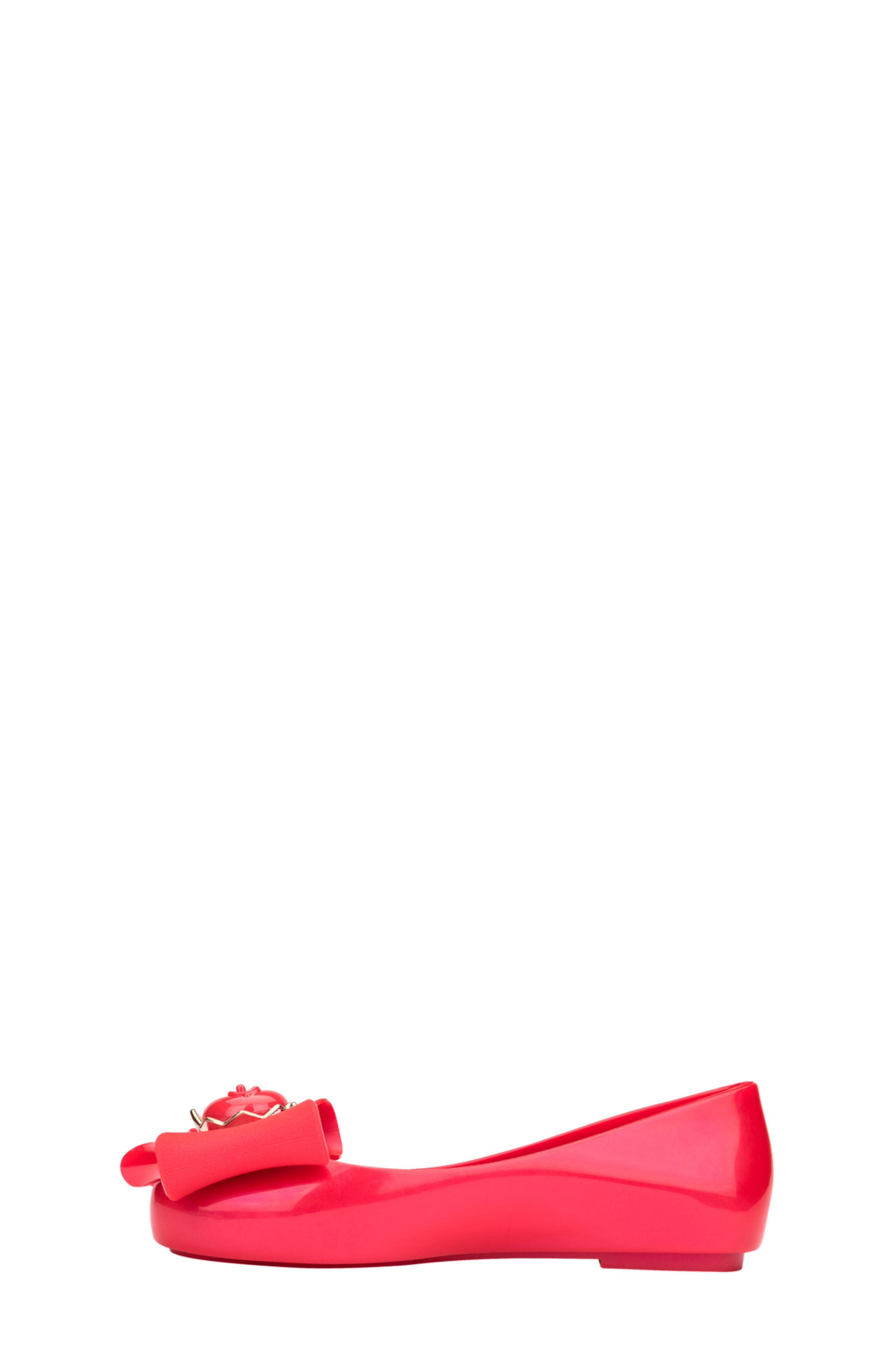 Mini Melissa x Disney Snow White Sweet Love Ballet Flat, Alternate, color, Red