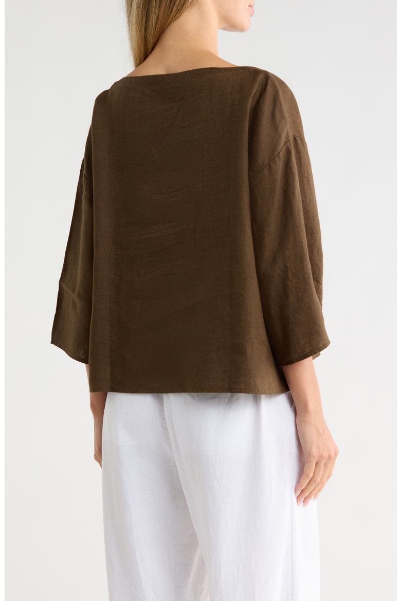Bateau Neck Box Top, Alternate, color, BRANCH