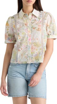 NVLT Embroidered Button-Up Shirt