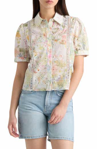 Embroidered Button-Up Shirt