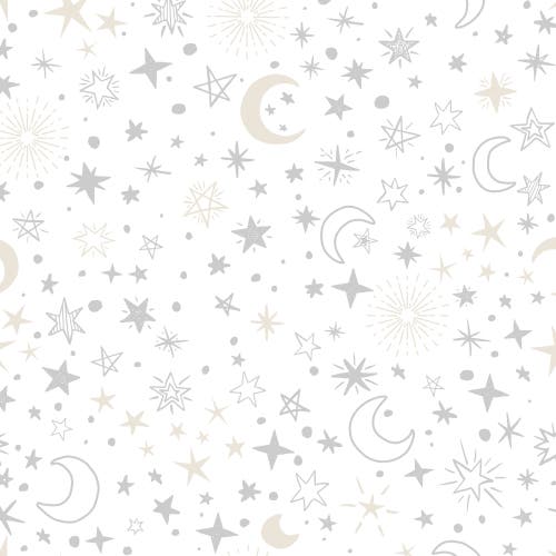 Lambs & Ivy Goodnight Moon 100% Cotton Fitted Crib Sheet In White
