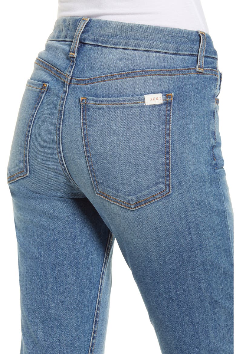 High Waist Crop Straight Leg Jeans, Alternate, color, CANYON COAST