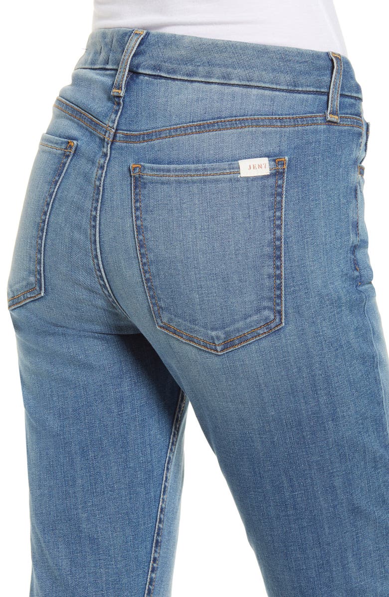 JEN7 by 7 For All Mankind High Waist Crop Straight Leg Jeans, Alternate, color,