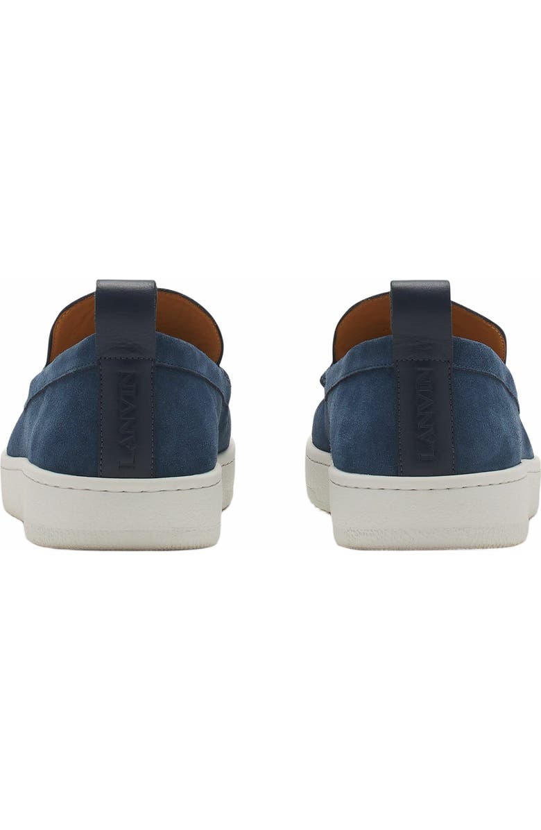 Lanvin Cruiser Suede Moccasins, Alternate, color,