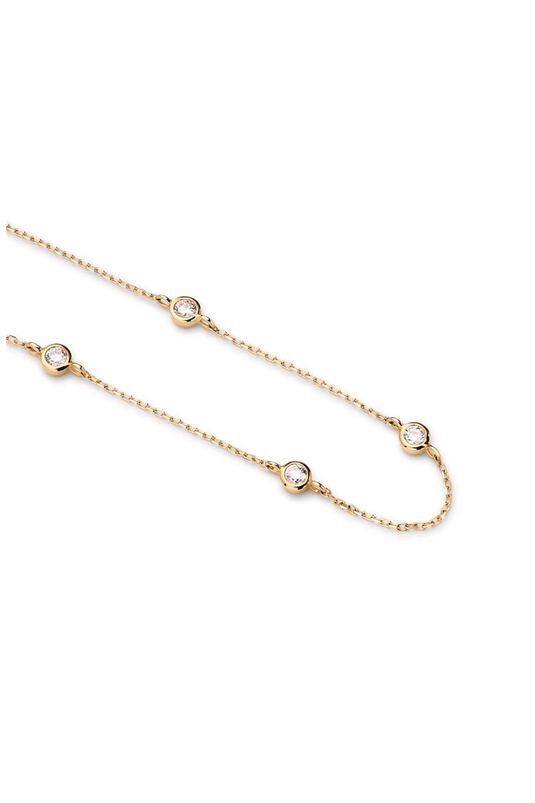 Solid Yellow Gold - Diamond Station Bracelet, Alternate, color, Gold