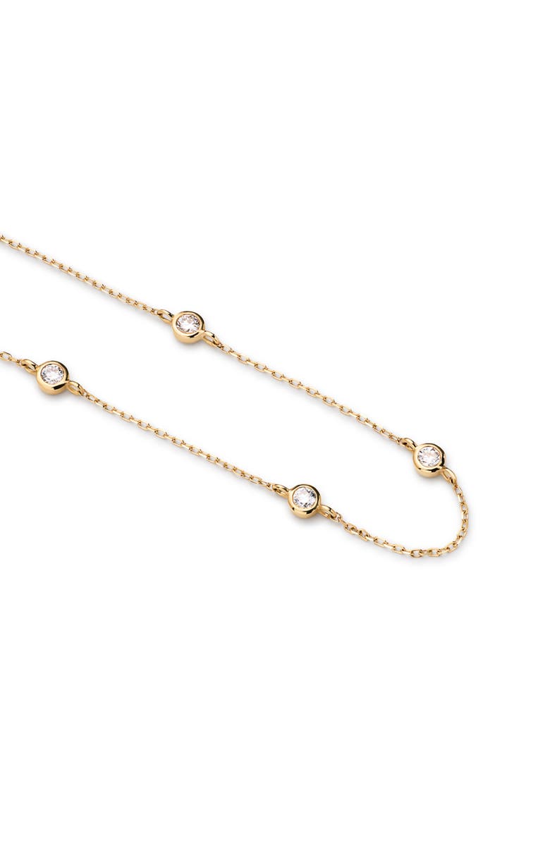 Ana Luisa Solid Yellow Gold - Diamond Station Bracelet, Alternate, color,