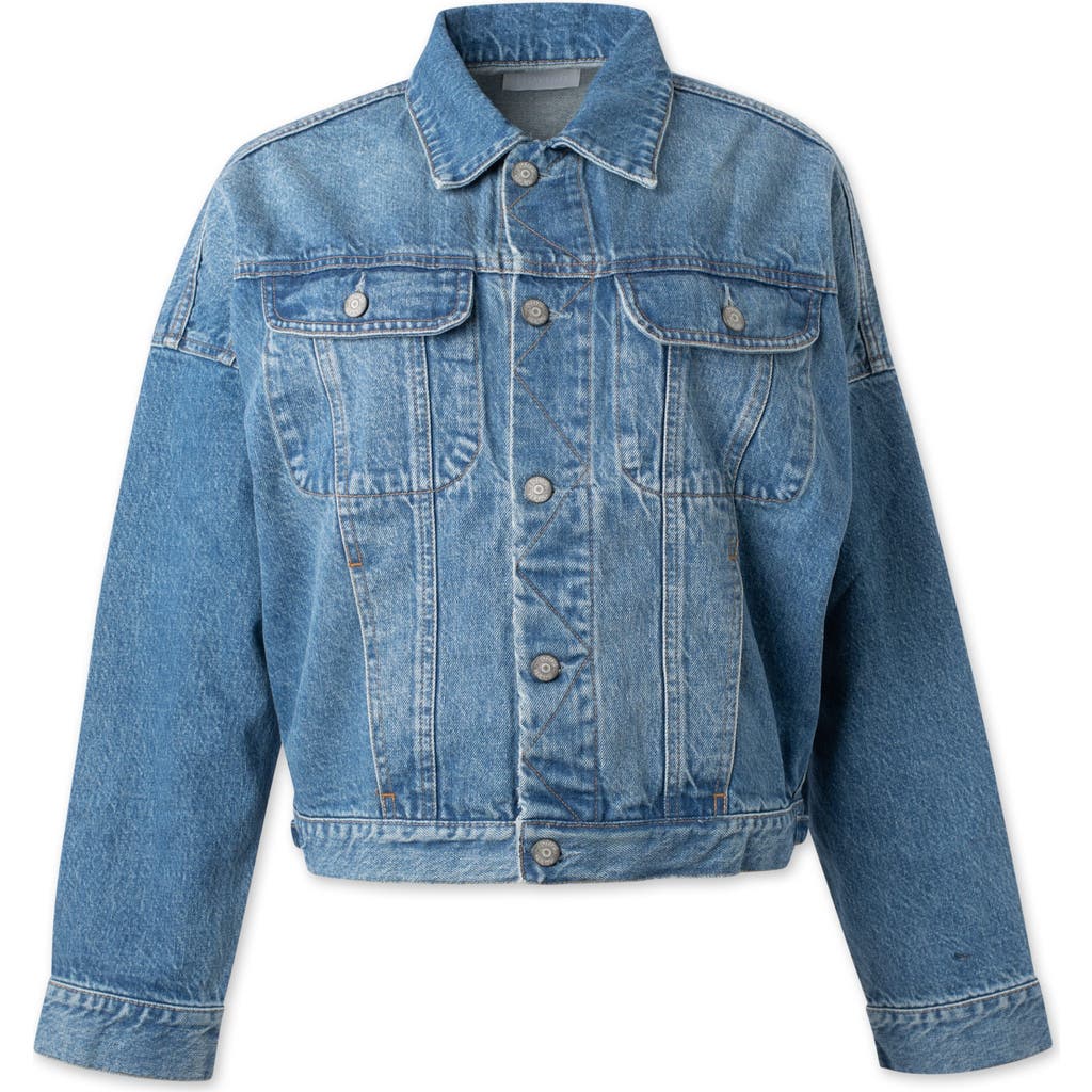 Boyish The Ryder Retro Oversized Denim Jacket in Risky Business  product