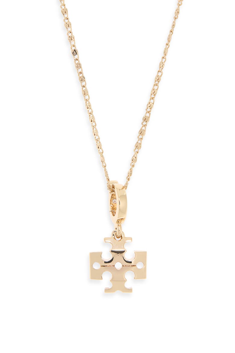 Curiosity Chain Pendant Necklace, Main, color, TORY GOLD / CREAM