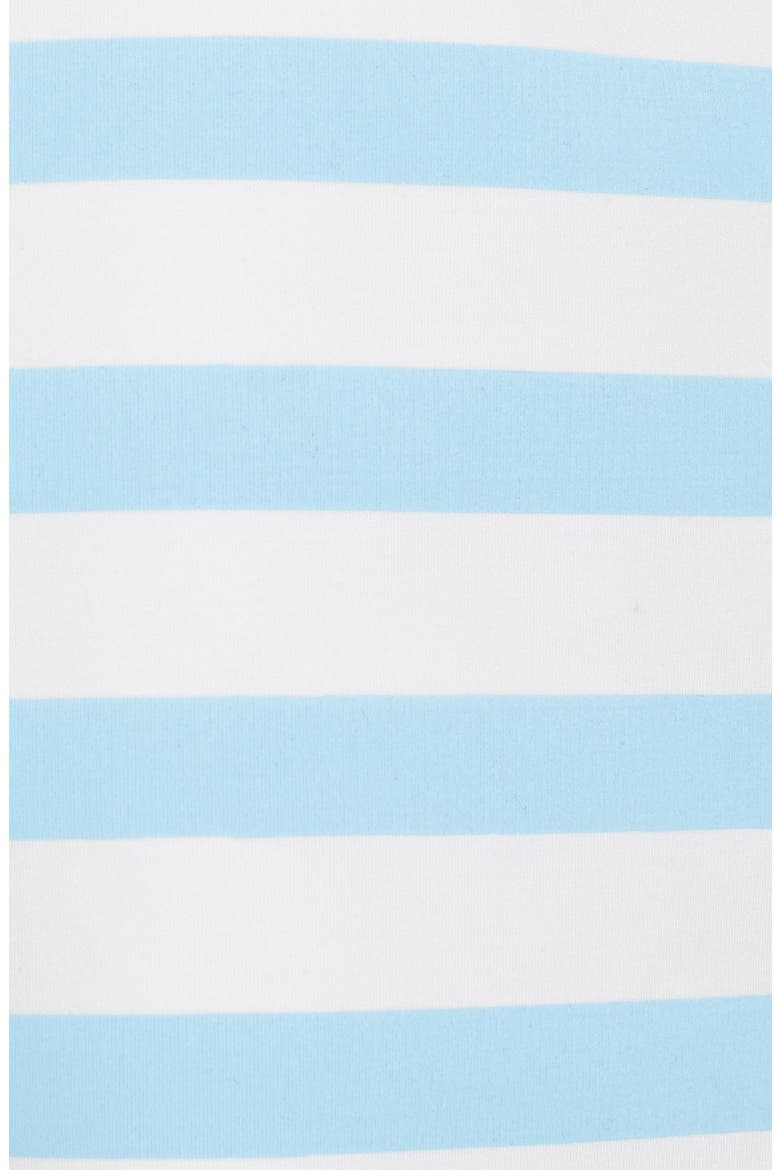 'Iris' Stripe Cold Shoulder Top, Alternate, color, WHITE/ BLUE