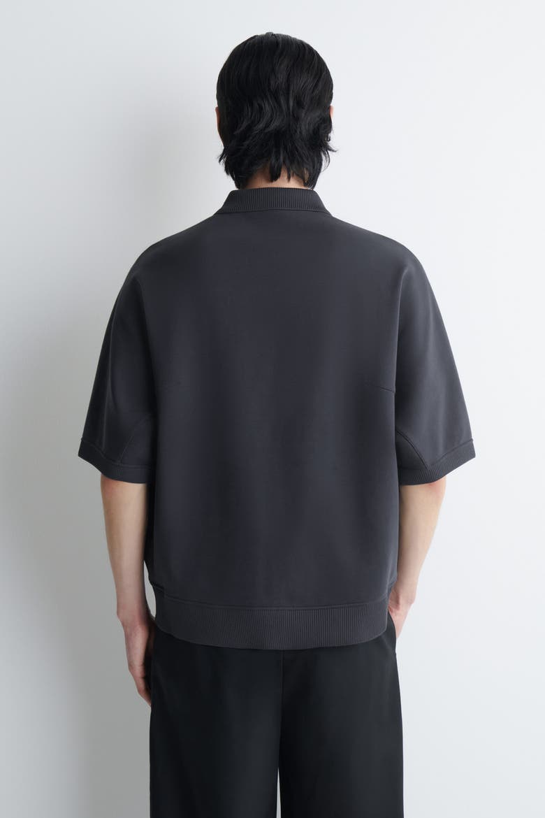 Scuba Knit-jersey Polo Shirt, Alternate, color, NAVY