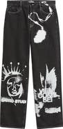 SANTO STUDIO Medici Prato Graphic Baggy Jeans